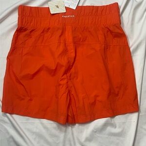 Fabletics Women's Bright Orange Athletic Shorts